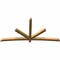 Ekena Millwork Alberta Rough Sawn Timber Gable Bracket, Western Red Cedar, 108"W x 54"H x 4"D x 4"F, 12/12 Pitch GBW108X54X0404ALB00RWR - alternate 2